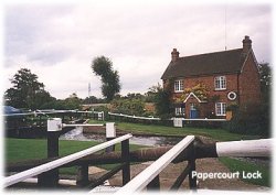 Papercourt Lock on the Wey